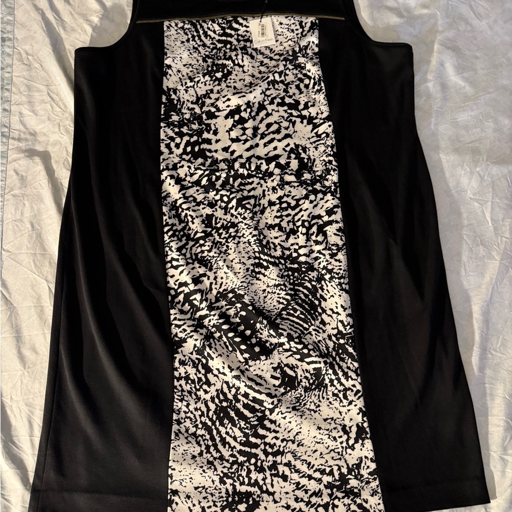 Calvin Klein Black and White Dress
